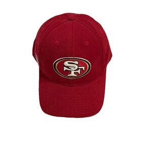 Vtg Reebok on the field NFL San Francisco Niners Red Adjustable Hat New W/O Tags
